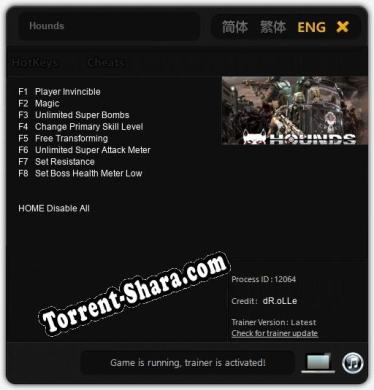 Hounds: Читы, Трейнер +8 [dR.oLLe]