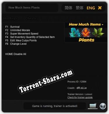 How Much Items Plants: Читы, Трейнер +6 [dR.oLLe]