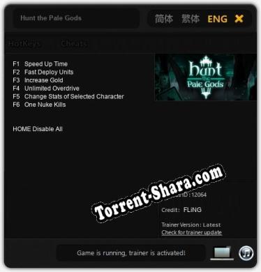 Трейнер для Hunt the Pale Gods [v1.0.2]