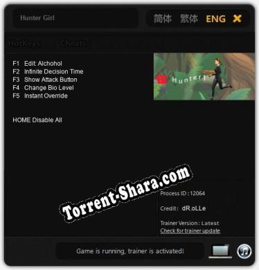 Трейнер для Hunter Girl [v1.0.3]