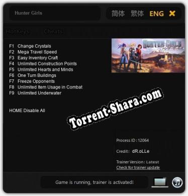 Hunter Girls: Читы, Трейнер +9 [dR.oLLe]