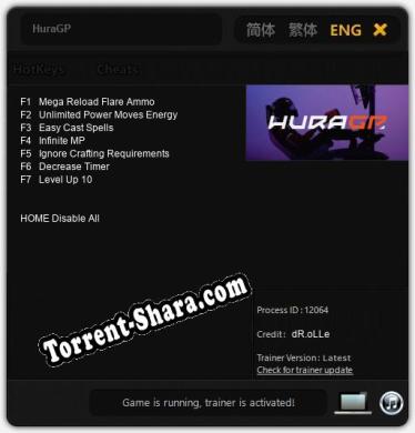 HuraGP: Читы, Трейнер +7 [dR.oLLe]