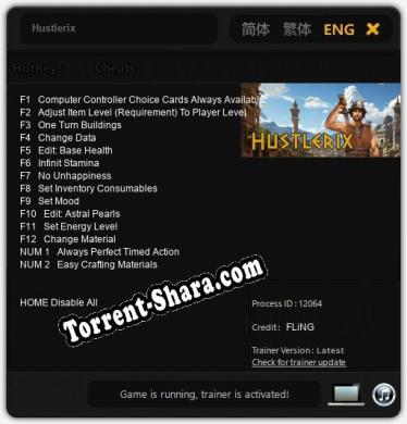 Hustlerix: Читы, Трейнер +14 [FLiNG]