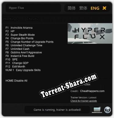 Hyper Flux: Читы, Трейнер +13 [CheatHappens.com]