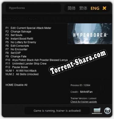 Hyperborea: Читы, Трейнер +14 [MrAntiFan]