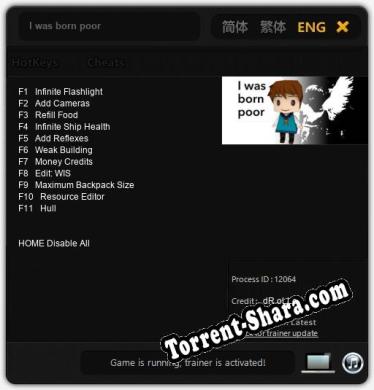 I was born poor: Читы, Трейнер +11 [dR.oLLe]