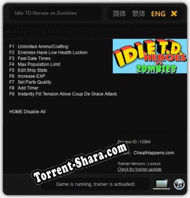 Idle TD Heroes vs Zombies: ТРЕЙНЕР И ЧИТЫ (V1.0.92)