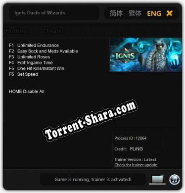 Трейнер для Ignis Duels of Wizards [v1.0.8]