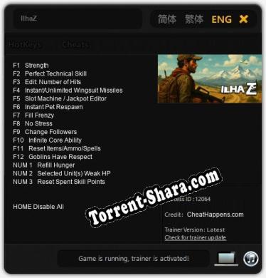 IlhaZ: Читы, Трейнер +15 [CheatHappens.com]