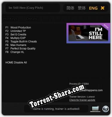 Im Still Here (Cozy Pitch): Трейнер +8 [v1.7]