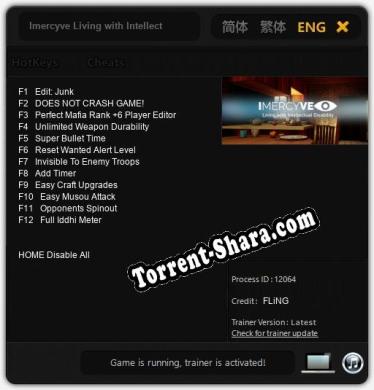Трейнер для Imercyve Living with Intellectual Disability [v1.0.9]