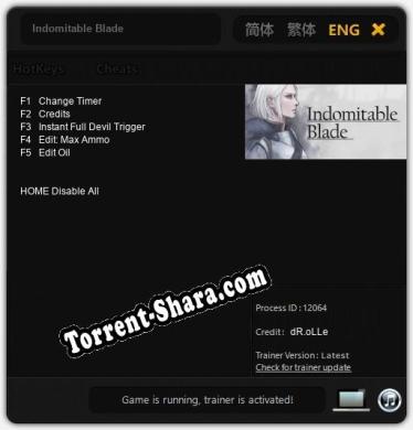 Indomitable Blade: Трейнер +5 [v1.1]