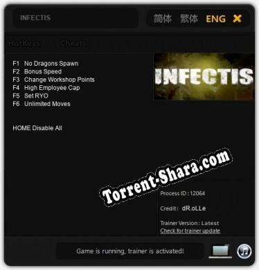 INFECTIS: Читы, Трейнер +6 [dR.oLLe]