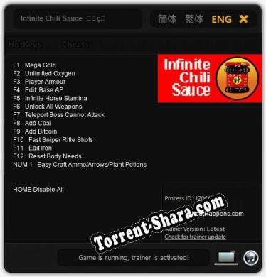 Infinite Chili Sauce  无尽的辣酱: Читы, Трейнер +13 [CheatHappens.com]