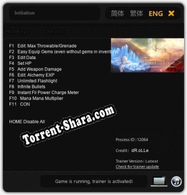 Initiation: Трейнер +11 [v1.8]