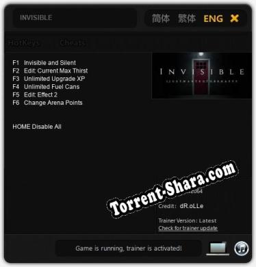 INVISIBLE: ТРЕЙНЕР И ЧИТЫ (V1.0.62)