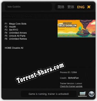 Isle Goblin: ТРЕЙНЕР И ЧИТЫ (V1.0.89)