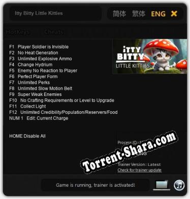 Трейнер для Itty Bitty Little Kitties [v1.0.8]