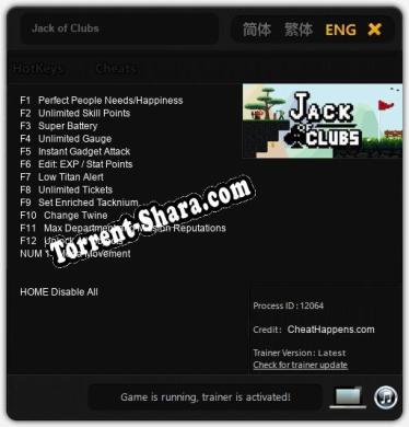 Jack of Clubs: Трейнер +13 [v1.2]
