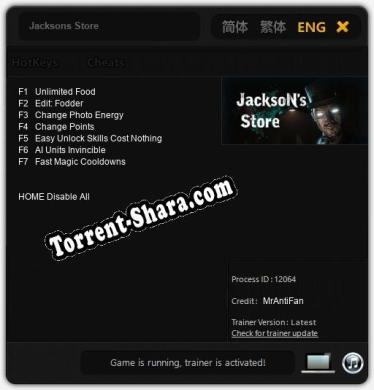 Трейнер для Jacksons Store [v1.0.3]