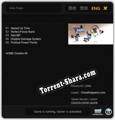 Java Saga: Читы, Трейнер +5 [CheatHappens.com]
