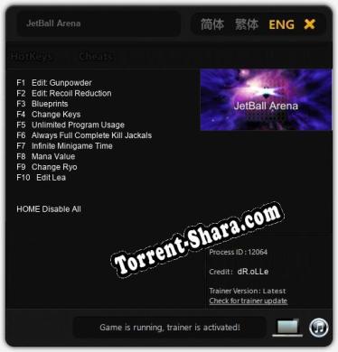 JetBall Arena: ТРЕЙНЕР И ЧИТЫ (V1.0.93)