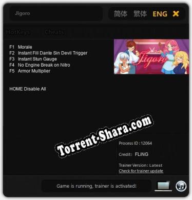 Jigoro: Трейнер +5 [v1.8]