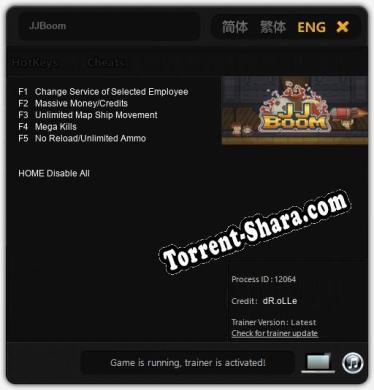 JJBoom: Трейнер +5 [v1.5]