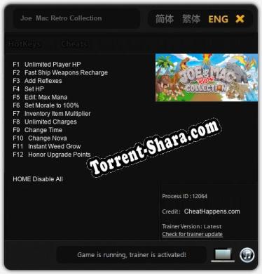 Joe  Mac Retro Collection: Читы, Трейнер +12 [CheatHappens.com]