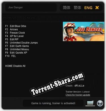 Трейнер для Joe Danger [v1.0.1]