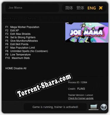 Трейнер для Joe Mama [v1.0.4]