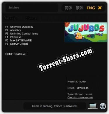 Jujubos: Трейнер +6 [v1.8]