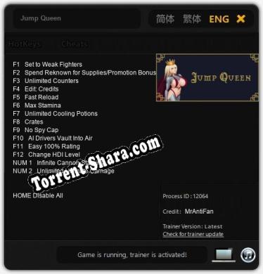 Jump Queen: ТРЕЙНЕР И ЧИТЫ (V1.0.17)