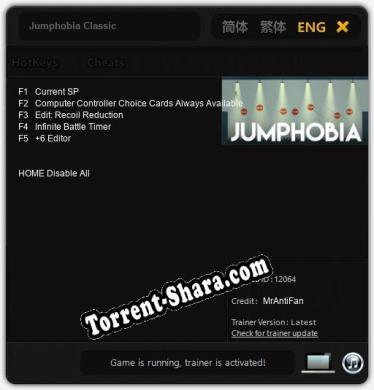 Jumphobia Classic: Читы, Трейнер +5 [MrAntiFan]