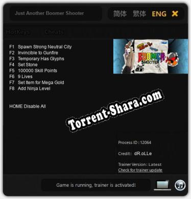 Just Another Boomer Shooter: Читы, Трейнер +8 [dR.oLLe]