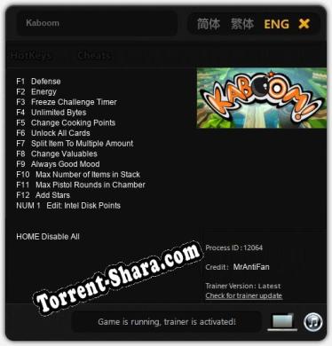 Kaboom: Читы, Трейнер +13 [MrAntiFan]