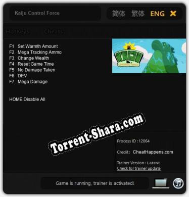 Трейнер для Kaiju Control Force [v1.0.2]