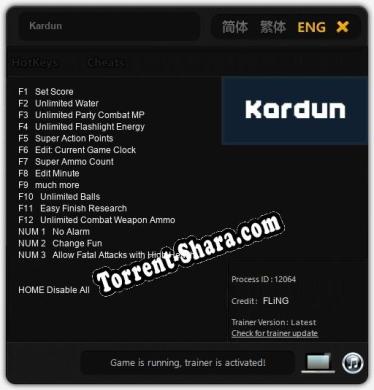 Трейнер для Kardun [v1.0.7]