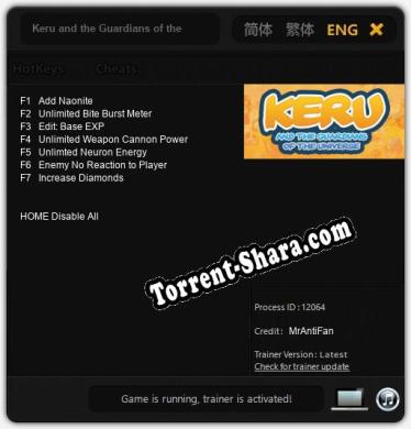 Keru and the Guardians of the Universe: Читы, Трейнер +7 [MrAntiFan]
