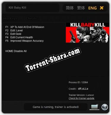 Kill Baby Kill: Читы, Трейнер +5 [dR.oLLe]