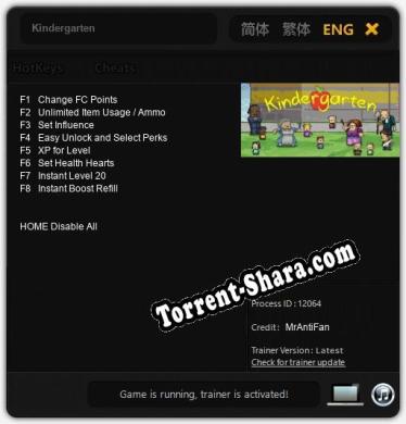 Трейнер для Kindergarten [v1.0.2]