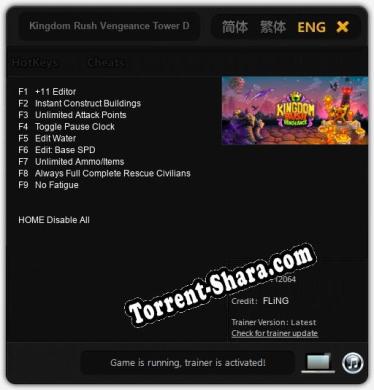 Kingdom Rush Vengeance Tower Defense: Трейнер +9 [v1.3]