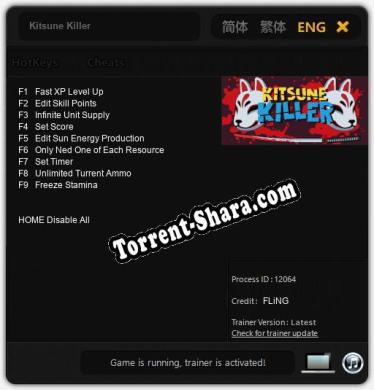 Kitsune Killer: Читы, Трейнер +9 [FLiNG]