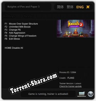 Knights of Pen and Paper 3: Трейнер +6 [v1.6]