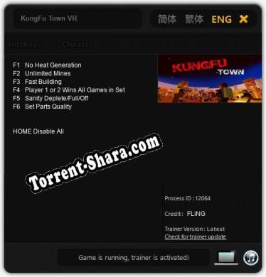 KungFu Town VR: ТРЕЙНЕР И ЧИТЫ (V1.0.76)