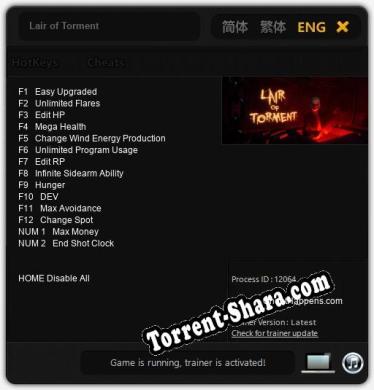 Lair of Torment: ТРЕЙНЕР И ЧИТЫ (V1.0.91)