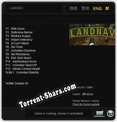 LANDNAV: Читы, Трейнер +13 [dR.oLLe]