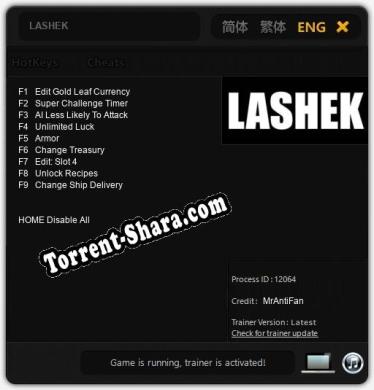 LASHEK: Читы, Трейнер +9 [MrAntiFan]