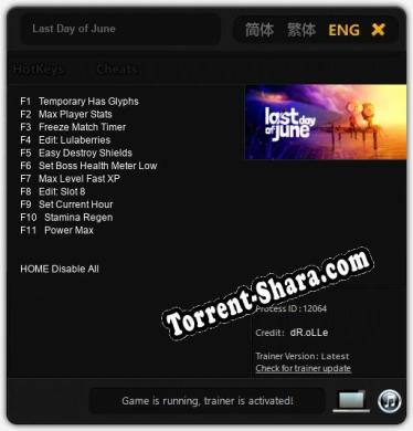 Last Day of June: ТРЕЙНЕР И ЧИТЫ (V1.0.46)