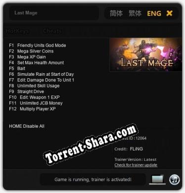 Трейнер для Last Mage [v1.0.9]